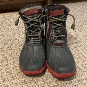 Speedy Waterproof Half-zip Checkered Duck Boots